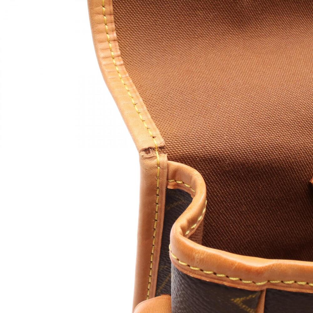 Louis Vuitton Canvas Brown Shoulder Bag Monogram Leather Gibeciere - Picture 7 of 9
